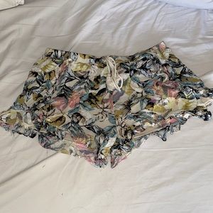 Floral print shorts
